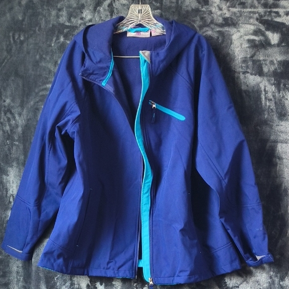 Women's Blue Utility Jacket - Picture 1 of 6